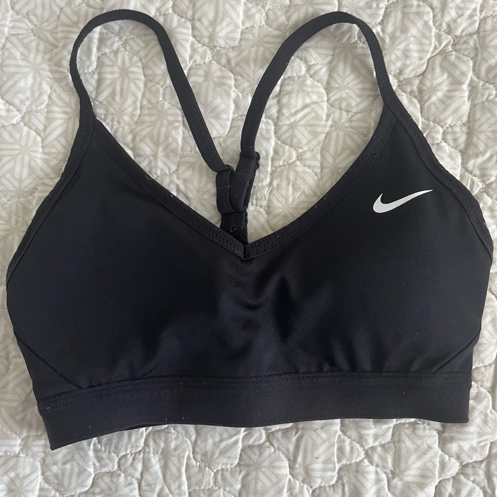 Black Nike padded sports bra